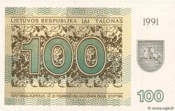 100 Talonas LITHUANIA  1991 P.38b