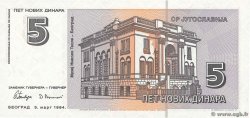 5 Novih Dinara YUGOSLAVIA  1994 P.148 UNC