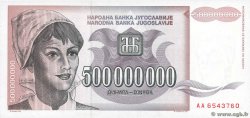 500000000 Dinara JUGOSLAWIEN  1993 P.125 ST