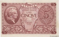 5 Lire ITALIA  1944 P.031b EBC