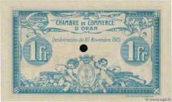 1 Franc Annulé ALGÉRIE Oran 1915 JP.141.10 NEUF