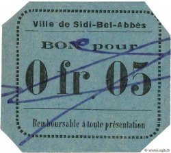 5 Centimes ALGÉRIE Sidi-Bel-Abbès 1916 JPCV.04