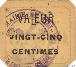 25 Centimes ALGÉRIE Sidi-Bel-Abbès 1916 JPCV.09 SUP