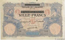 1000 Francs sur 100 Francs TUNISIE  1942 P.31