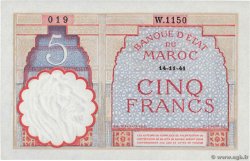 5 Francs MAROC  1941 P.23Ab
