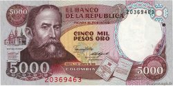 5000 Pesos Oro COLOMBIE  1986 P.434a