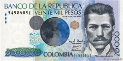 20000 Pesos COLOMBIE  2001 P.454b