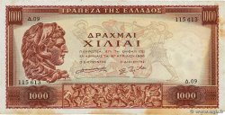1000 Drachmes GRÈCE  1956 P.194a