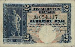 2 Drachmes GRÈCE  1917 P.310