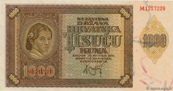 1000 Kuna CROATIE  1941 P.04a