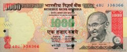 1000 Rupees INDIA  2007 P.100h AU