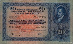 20 Francs SUISSE  1946 P.39o