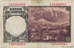 25 Pesetas ESPAGNE  1946 P.130a TB