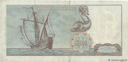 5000 Lire ITALY  1968 P.098b F+