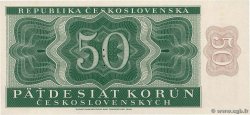 50 Korun Spécimen CECOSLOVACCHIA  1950 P.071bs FDC