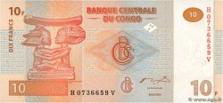 10 Francs REPUBBLICA DEMOCRATICA DEL CONGO  2003 P.093a FDC
