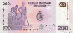200 Francs REPúBLICA DEMOCRáTICA DEL CONGO  2007 P.099