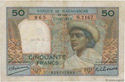 50 Francs MADAGASKAR  1950 P.045a SS
