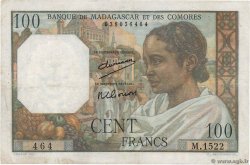 100 Francs MADAGASCAR  1950 P.046a VF