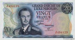 20 Francs LUXEMBOURG  1966 P.54a UNC-