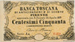 50 Centesimi ITALIEN Firenze 1870 P.- VZ+