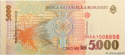 5000 Lei ROMANIA  1998 P.107a UNC