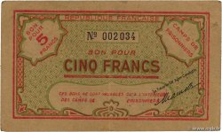 5 Francs ALGERIA  1943 K.394 VF