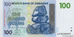 100 Dollars ZIMBABUE  2007 P.69 FDC