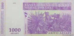 5000 Francs - 1000 Ariary MADAGASCAR  2004 P.089a UNC
