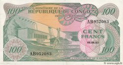 100 Francs REPUBBLICA DEMOCRATICA DEL CONGO  1963 P.001a SPL