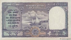 10 Rupees INDIA
  1943 P.024 q.AU