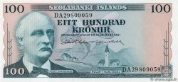 100 Kronur ISLANDIA  1961 P.44a FDC