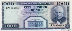 1000 Kronur ISLANDE  1961 P.46a