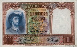 500 Pesetas SPANIEN  1931 P.084 fVZ
