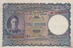 10 Rupees CEYLAN  1944 P.036Aa