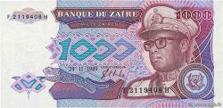 1000 Zaïres ZAÏRE  1989 P.35a FDC