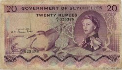 20 Rupees SEYCHELLES  1968 P.16a pr.TB