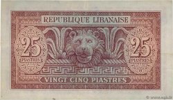 25 Piastres LIBANON  1950 P.042 SS