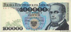 100000 Zlotych POLOGNE  1990 P.154a