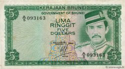 5 Ringgit - 5 Dollars BRUNEI  1984 P.07b