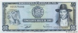 50 Soles de Oro PERú  1971 P.101b EBC