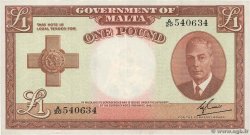 1 Pound MALTE  1951 P.22a