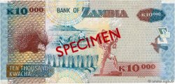 10000 Kwacha Spécimen ZAMBIE  2003 P.46s SUP