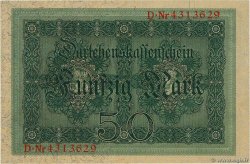50 Mark GERMANY  1914 P.049b AU