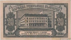 20 Leva BULGARIA  1947 P.074a XF