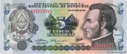 5 Lempiras HONDURAS  1978 P.063a SC+