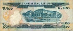 200 Rupees MAURITIUS  1986 P.39a VF