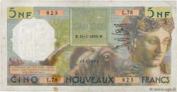 5 Nouveaux Francs ARGELIA  1959 P.118a BC