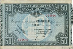 50 Pesetas ESPAGNE Bilbao 1937 PS.564a