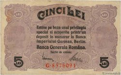 5 Lei ROMANIA  1917 P.M05 VF